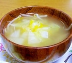 白菜ともやしの中華スープ